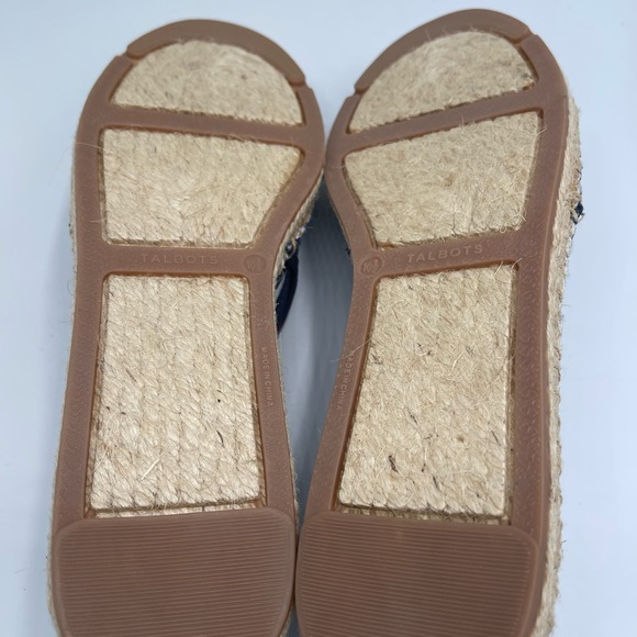 Talbots Izzy Star Printed cotton Espadrille shoes women size 10.5 - Picture 11 of 12